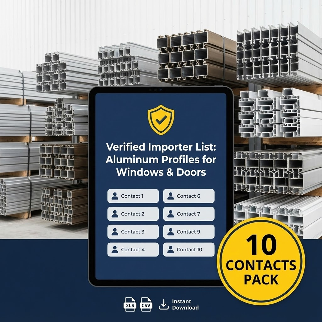 Verified Tanzanian Importer List: Aluminum Profiles For Doors and Windows (10 Verified Contacts)