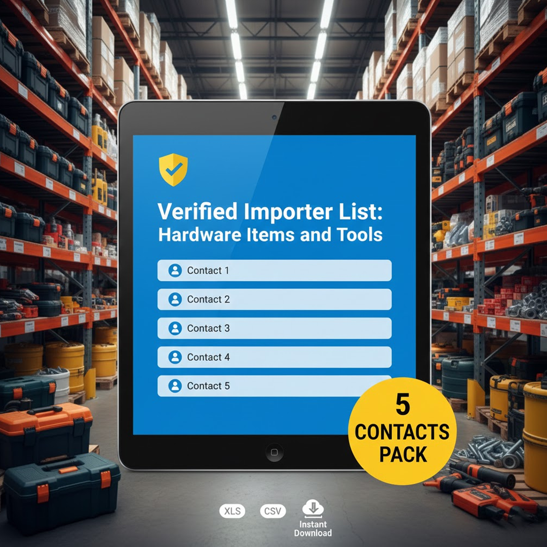 Verified Tanzanian Importer Contact Hardware & Tools (5 Lead Pack)