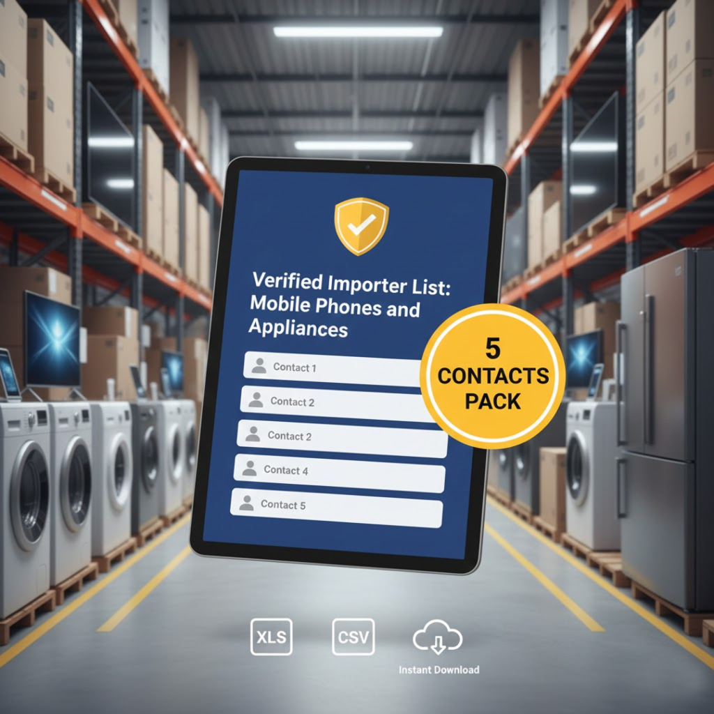 Verified Tanzanian Importer Contact Mobile Phones & Appliances (5 Lead Pack)